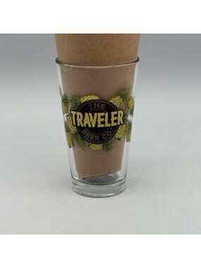 Traveler Beer Aloha Pineapple Shandy Pint Glass 16 Oz Tropical Design Barware